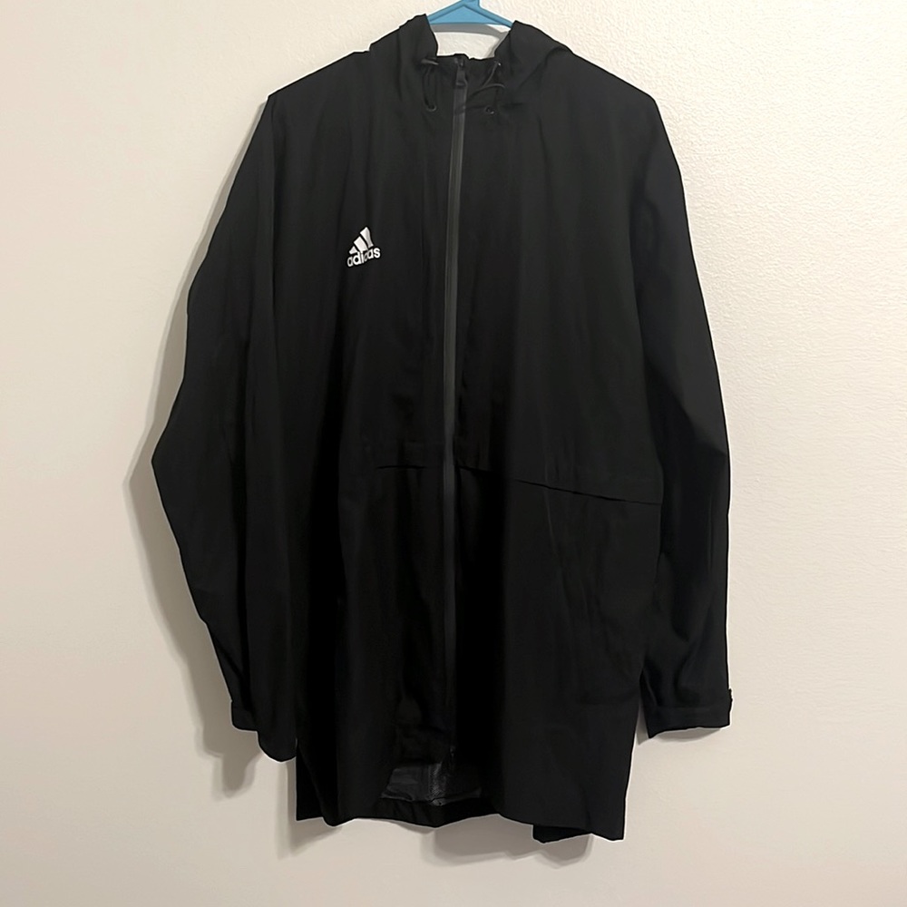 Adidas black rain jacket